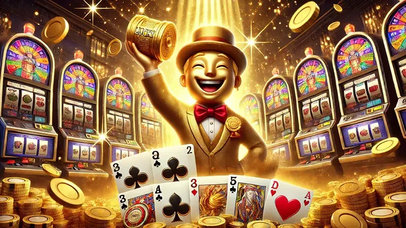 Reel dan simbol warna-warni pada permainan slot mobile INDO126